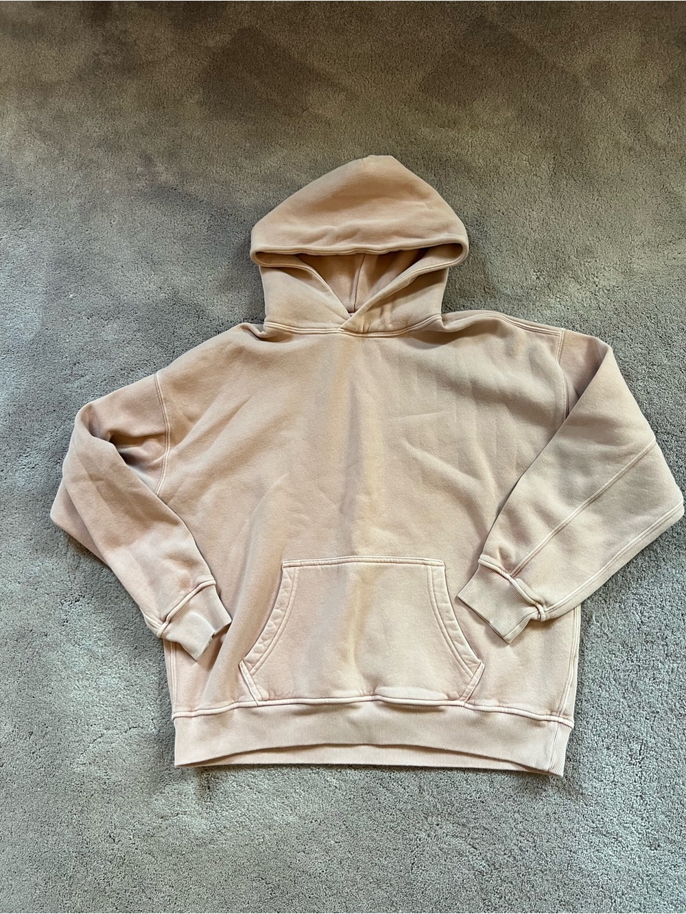 Abercrombie & Fitch Cozy Sherpa-Lined Hoodie in Light Mauve